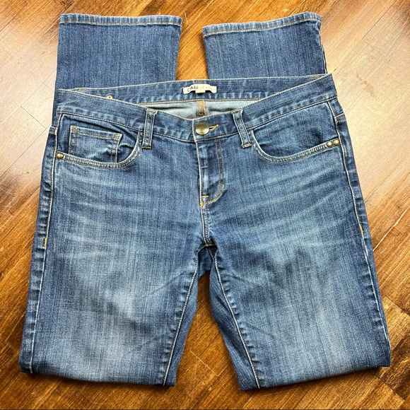 CAbi Denim - Cabi Womens Blue Jeans Medium Wash Pockets Denim Straight Leg Size 8 Style 513